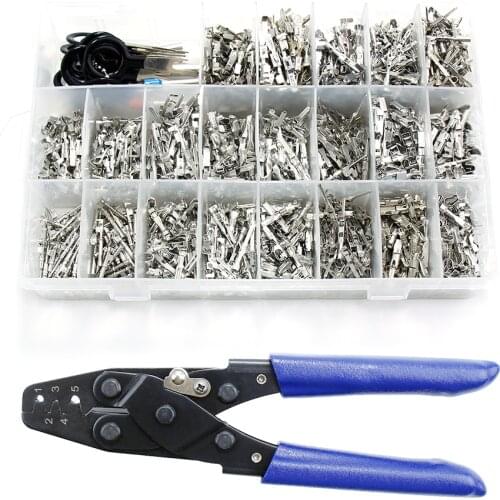 Automotive Connector 1/1.5/1.8/2.2/2.8/3.5mm Male Female Crimping Wire Terminals Electrical Pin Removal Car Non-Insulated Plug