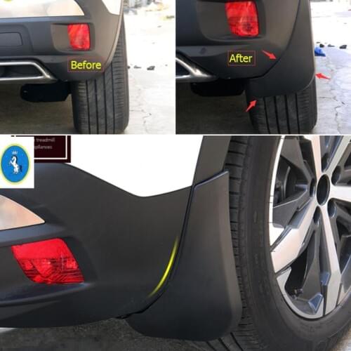 Yimaautotrims Mud Flaps Guard Mudguard Fenders Splash Flaps Protection Kit Fit For Peugeot 3008 3008GT 2017 - 2020 Plastic