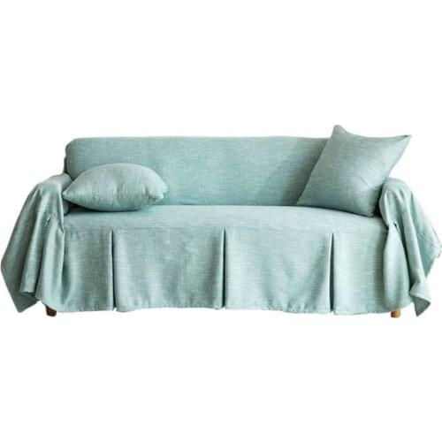Full Protective Sofa Cover Funda Couch All Seasons Universal with 4 Clips for Living Room