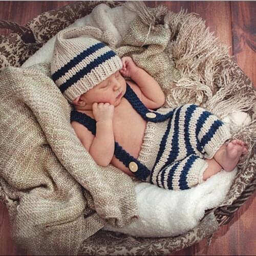 Childrens Photography Clothing Newborn Sweater Suit Baby Hundred Days Photo Costume Kids Animal Cartoon Clothes