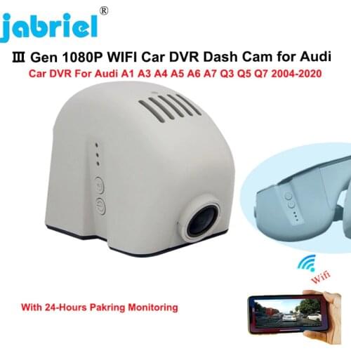 For Audi A1 A3 A4 A5 A6 A7 A8 Q3 Q5 Q7 TT 2004-2020 Car Hidden Mini Wifi Camera HD 1080P Car Dash Cam Video Recorder Car DVR