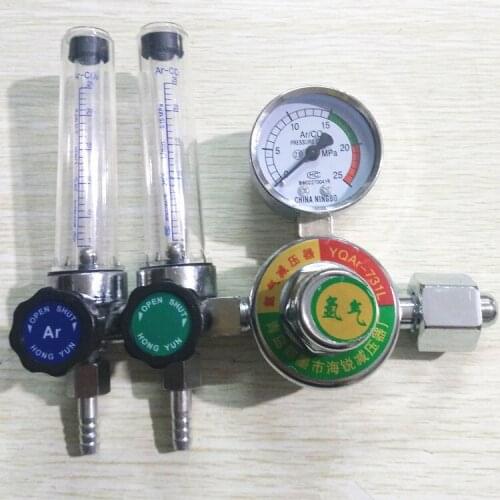 Dual cylinder argon table YQAR731L dual flow argon pressure reducer, pressure reducing argon arc welding parts