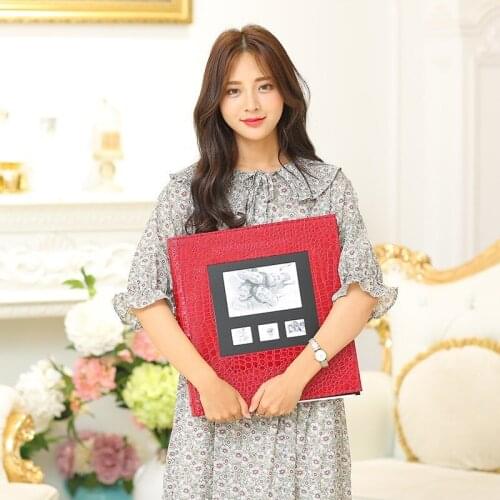Large Boxed Photo Album 18 inch 600 Sheets Vintage Family Photo Type of High-grade Leather Family Growing Baby Album For Wedding