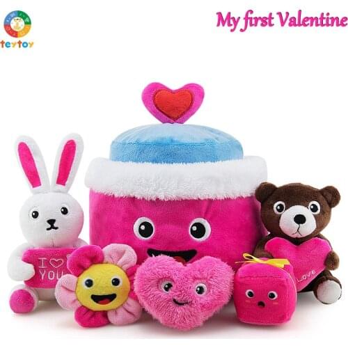 Teytoy Valentines Day Gift, Nontoxic Fabric Activity Crinkle baby girl toys Playset Gift Idea Party Decoration baby toys