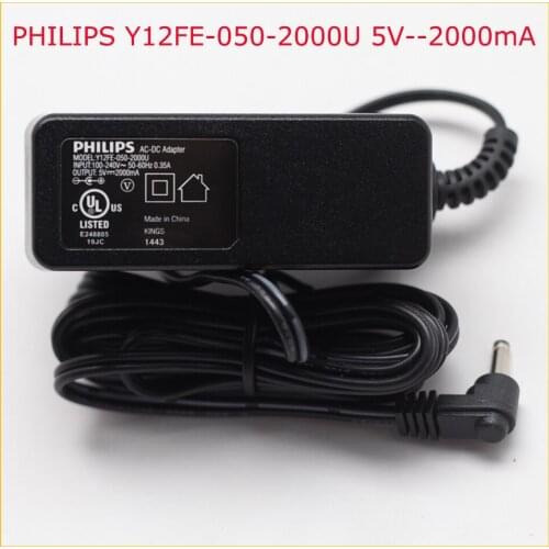Switching Adapter for PHILIPS Y12FE-050-2000U 5V--2000mA AC-DC Adapter 5V 2000mA Switching Power Supply 5V 2000mA