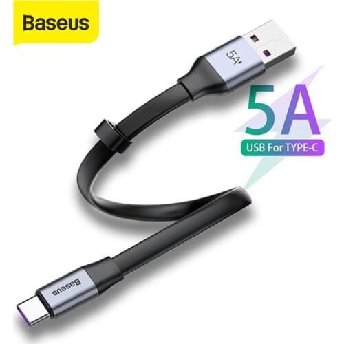 Baseus 5A USB C Type C Cable for Huawei P30 Mate 20 Pro P20 40W Quick Charge USB Type C Cable for Huawei P20 Pro Xiaomi