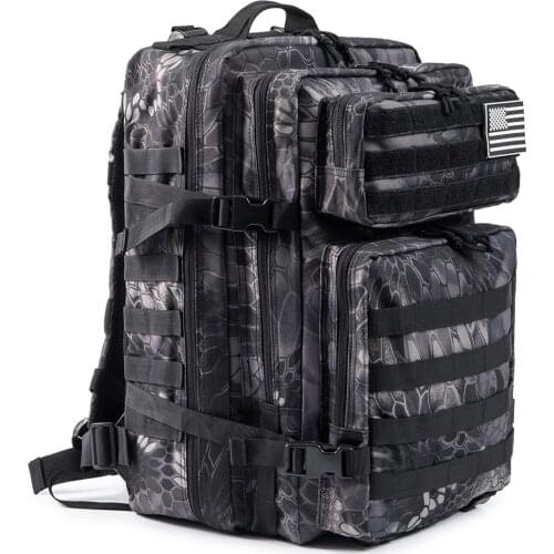 50L Camouflage Tactical Military Backpack Men Army Bags Assault Molle Daypack Hunting Trekking Rucksack Waterproof Bug Out Bag