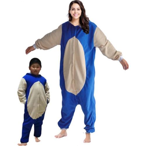 Kids Hedgehog PAJAMASE Women Onesie Adult Onsie Fleece Cartoon Cosplay Costumes Family Jumpsuit Birthday Pijama Raccoon Kigurumi