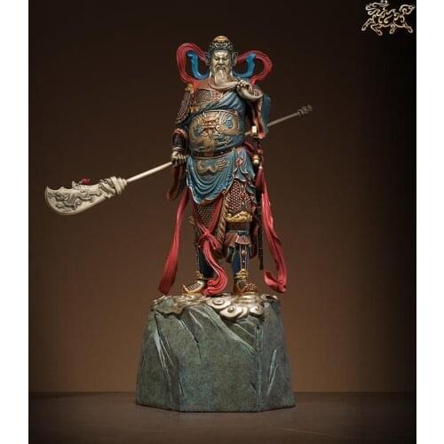 Huge TOP high grade Luxurious HOME SHOP hallway Patron saint wealth God Mammon GUAN GONG statue brass Sculpture bring money luck