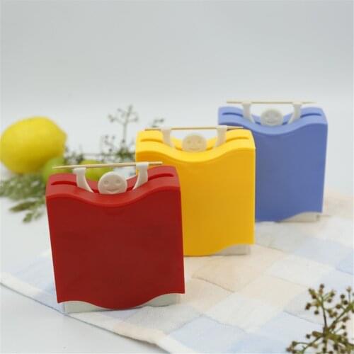 Automatic Toothpick Holder Container Fun Supplies New Strange Smile Face Toothpick Dispenser Storage Box Creative Supplies