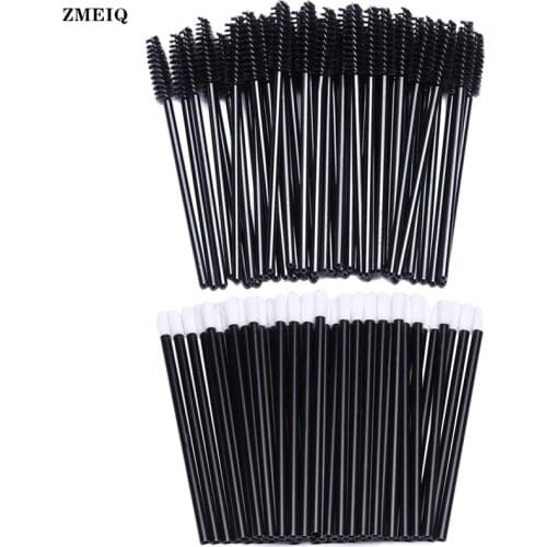 1000 Disposable Makeup Applicators Mascara Wands and Lip Gloss Lipstick Wands Kit Make Up Tester Eyelash Wand Applicator Black