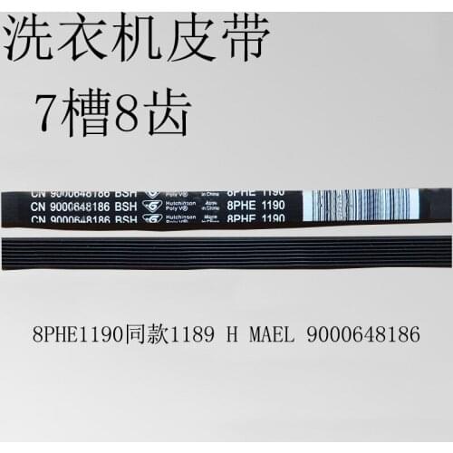 Suitable forSiemens drum washing machine belt 8PHE1190 with the paragraph 1189 H MAEL 9000648186