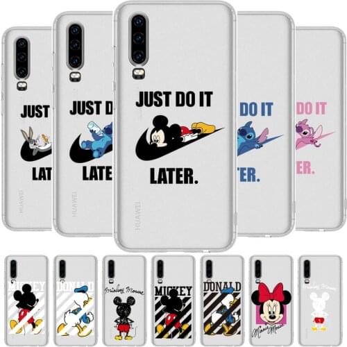 Marvel disney Anime Transparent Clear Phone Case For Huawei Honor 20 10 9 8A 7 5T X Pro Lite 5G Etui Coque Hoesjes Comic Fash