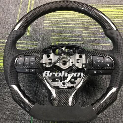 Carbon Fiber Steering Wheel Perforated Leather Suede For Lexus RX F Sport GS350 ES350 RX350 LX570 2016 2017 2018 2019