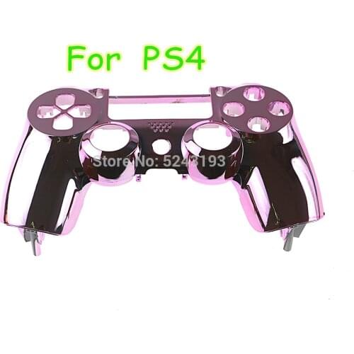 1PCS Replacement JDS 001 JDM 011 Plating Front Top Housing Shell Case Cover chrome front cover For PS4 JDS 001 controller