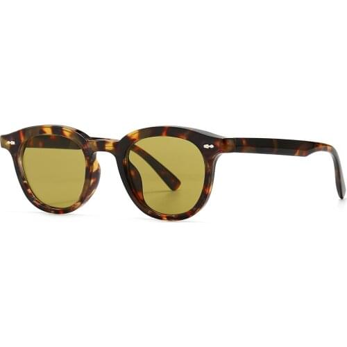 2021 New Black Small Sunglasses Women Retro Leopard Male Sun Glasses Uv400 Summer Accessories Female Eyewear