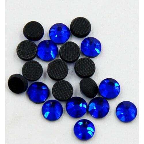 SS6-SS30 Sapphire/Blue DMC Hot Fix FlatBack Rhinestones Glass Strass Heat Transfer Hot Fix Crystal Stones For DIY Garments