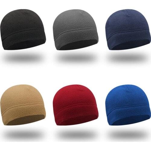 Thickened Polar Fleece Cap Windproof Cold and Warm Mountaineering Riding Double-Layer Warm Hood Hat Lining Outdoor Skiing Warmt