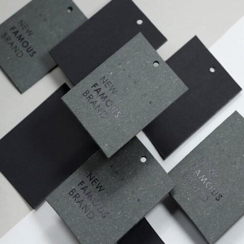 High Quality Wholesale Custom Design Paper Hangtag Swing Tag Custom printing garment tags gold silover gold foil hangtag