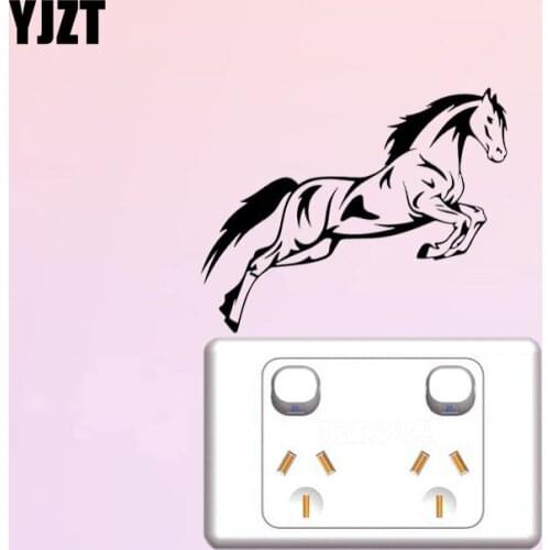 YJZT Horse Wall Switch Sticker Animals Vinyl Decal Children Bedroom Home Decor 17SS0095