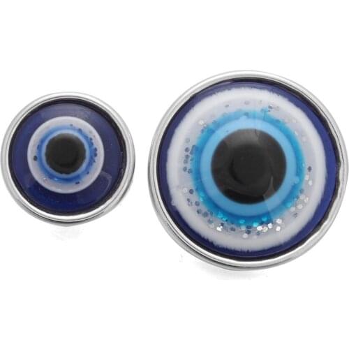 10pcs/lot New Alloy Resin Eye Snap 12mm 18mm Snap Button Fit Snap Bracelets DIY Snap Jewelry