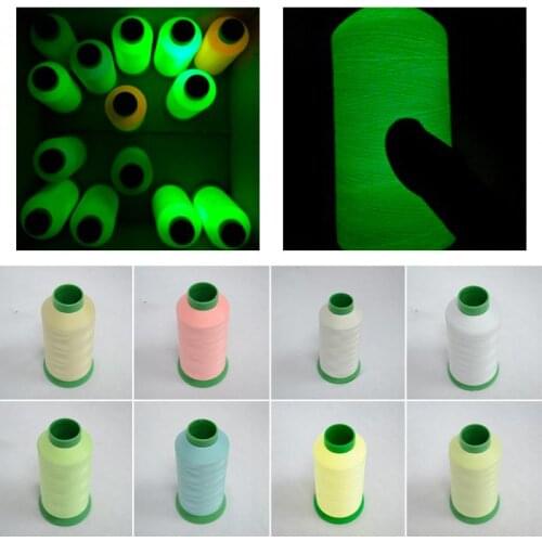 1000 Yards Spool Luminous Glow In The Dark Machine DIY Embroidery Sewing Thread Quilting Accessories Sewing Supplies Lace
