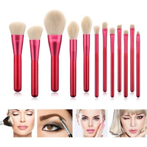 12pcs Makeup Brushes Set Powder Eyebrow Blusher Eye Shadow Cosmetic Tools pinceaux de maquillage