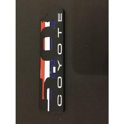2011-2015 Mustang & 5.0 Coyote BLACK Red White Blue Emblem
