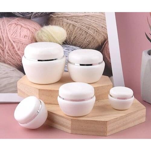 50pcs 5g 10g 20g 30g 50g Face Cream Refillable Bottles Cosmetic Lotion Face Cream Container Plastic Makeup Jar Pot Sample Bottle