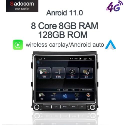 6GB+128GB Carplay 8.4" 2 din Android 10.0 Car DVD player 4G LTE DSP Bluetooth 5.0 GDS autoradio For Porsche Cayenne 2010-2017