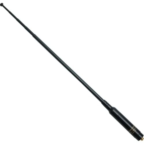 ABBREE AR-660S SMA-Female High Gain VHF UHF 144/430MHz Telescopic Antenna for Ham Radio Baofeng UV-5R BF-888S UV-9R Walkie Talki