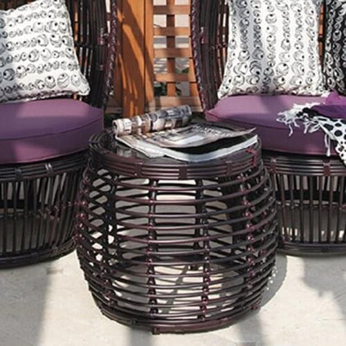 Freeshipping Lounger Outdoor Rattan Sofa Lying Bed Balcony Villa Outdoor PU Rattan Chairs