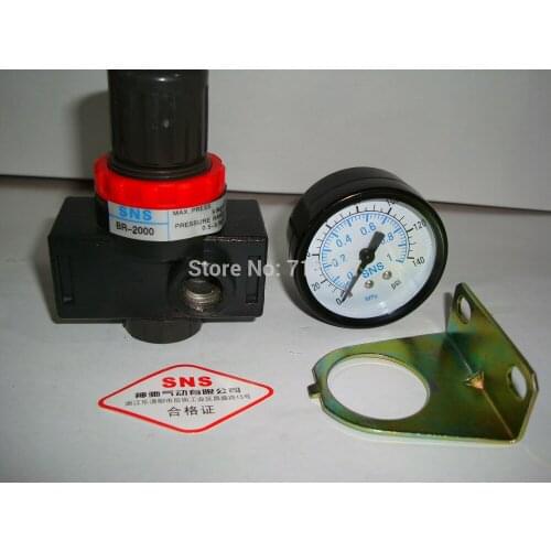 BR2000 1/4'' BR3000 3/8'' BR4000 1/2'' AirTAC type SNS Pneumatic regulator / valve / regulator