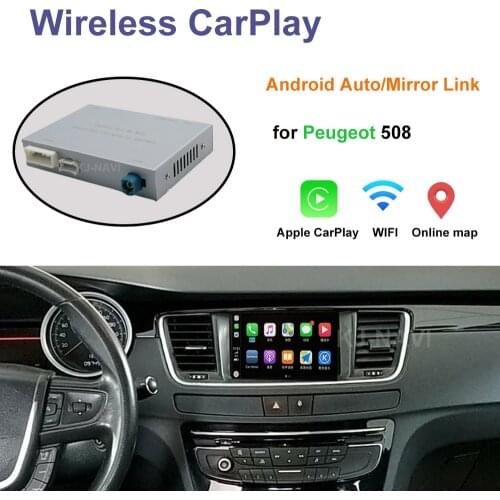For Peugeot 508 DS5 C4L C4 C3 C5 207 2013-2016 with Android Auto Mirror Link AirPlay Car Play Function Wireless Apple CarPlay
