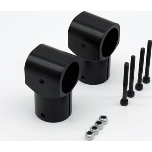 Quadcopter Big Drone Agricultur Accessories Carbon Fiber Landing Gear 25mm To 25mm Metal T Mount Carbon Tube T Type Connector