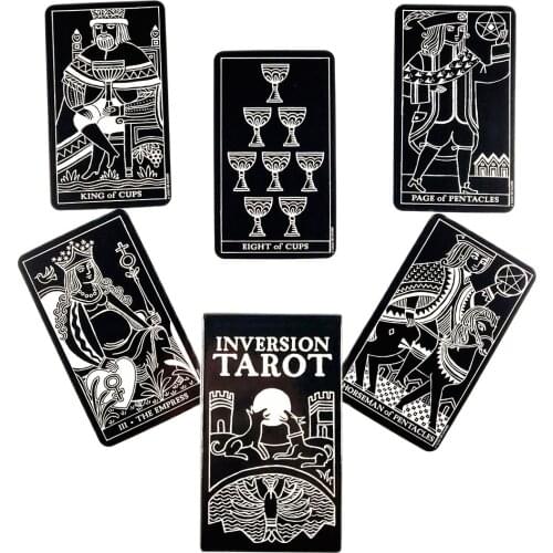 Hot Sell Inversion Tarot Cards High Quality Tarot Deck With Guidebook Board Game For Fate Divination Entertainment Game 78 Pcs