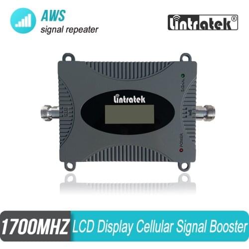 Lintratek Celular Signal Amplifier 3G 4G 1700/2100mhz Booster UMTS LTE Band 4 1700 Repeater AWS 1700mhz for North South America