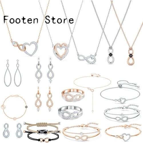 SWA Fashion Ladies Jewelry Infinity Unlimited Collection Jewelry Sets Ladies Earrings Necklaces and Bracelets Romantic Jewelry
