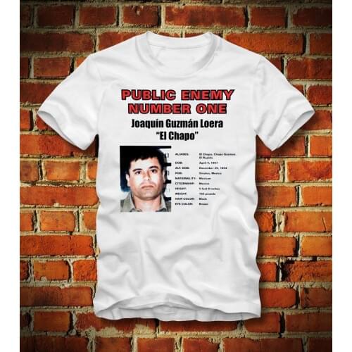 Newest 2019 Fashion T Shirt Men Harajuku Funny Men Tee Shirts T Shirt Joaquin Guzman El Chapo Pablo Escobar Kokain Drogen Tee