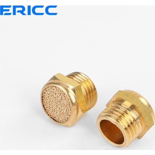 Pneumatic Brass Exhaust Muffler BSLM M5 1/8" 1/4" 3/8" 1/2" Silencers Fitting Noise Filter Reducer Connector Copper