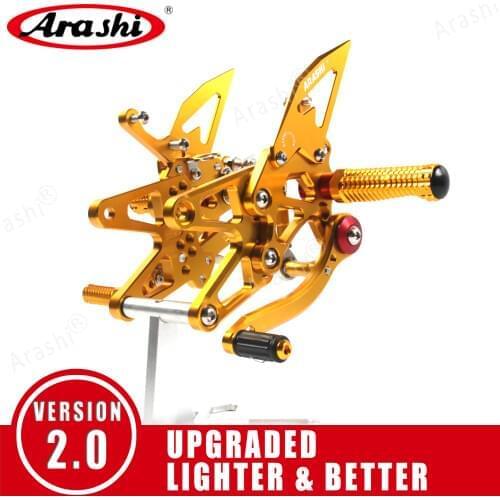 Arashi CNC Adjustable Footrests For BMW S1000RR 2009 - 2018 Rider Foot Pegs Rearset Footrest S 1000 RR 2014 2015 2016 2017 2018
