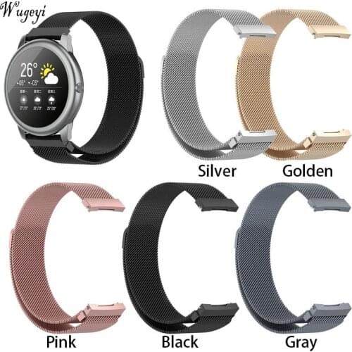 Suitable for Xiaomi Haylou Solar LS05 Milan Watchband YAMAY SW022 Stainless SteelMetaWatchband Replacement belt Magnetic