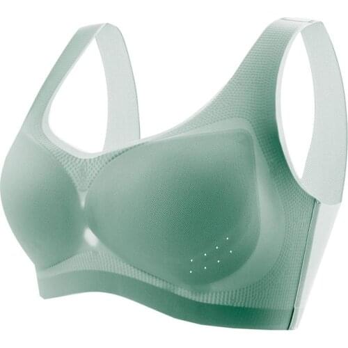 Sexy Women Summer Seamless Bra Vest Traceless Ultra Thin Jelly Underwear Plus Size 6XL 7XL Sport Fitness Sleep Bra Pad Removable