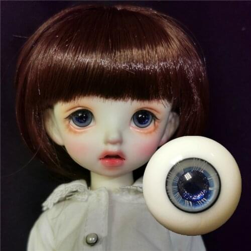 BJD doll eyes suitable for 10mm12mm 14mm 16mm 18mm size glass eyes blue flash pupil doll accessories YS104