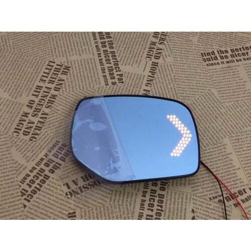 Osmrk blue rear view mirror for Kia k2 with electric heating, led dynamic side turn signal,anti-glaring, bigger vision