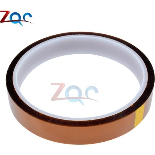 15mm x 33m High Temperature Resistant Heat Adhesive Tape Roll 100ft Polyimide Insulation Thermal Tape One side Self-adhesive