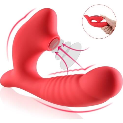 Clitoral Sucking G Spot Dildo Vibrator 10 Modes Clit Sucker USB Charge Clitoris Stimulator Sex Toys for Women Powerful Vibrators