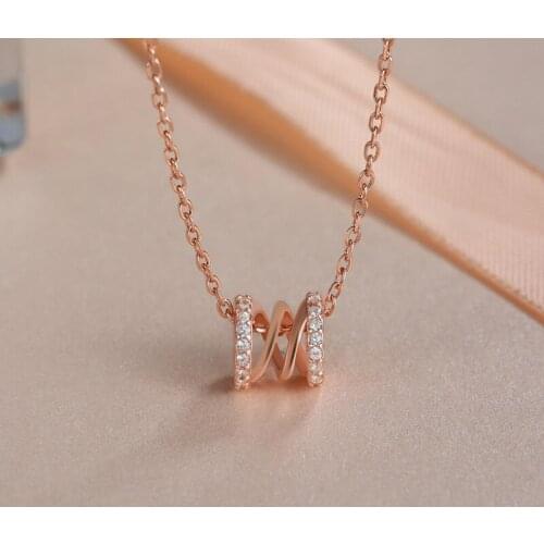 REETI 925 Sterling Silver zircon Necklaces & Pendants For Women Fashion Lady Festival Gift Sterling-silver-jewelry