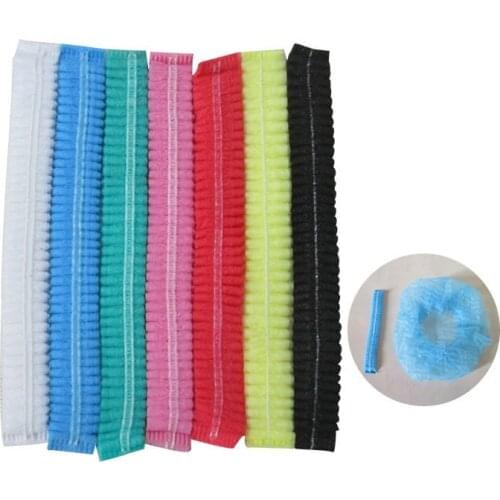 Disposable Shower Caps Hat Clear Spa Hair Salon Hotel One-Off Bathing Elastic Shower Cap Bathroom Products Bath Caps