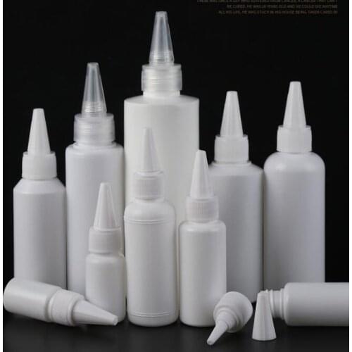 200Pcs/Lot 10-100ML Plastic Tip PE Pigment Ink Extruded Bottles Disinfectant Hand Ring Liquid Travel Sub Bottle HA2472